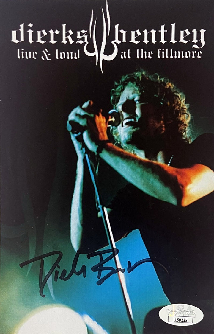 Dierks Bentley signed 2007 Live & Loud At The Fillmore DVD Cover 4.75x7.25- JSA