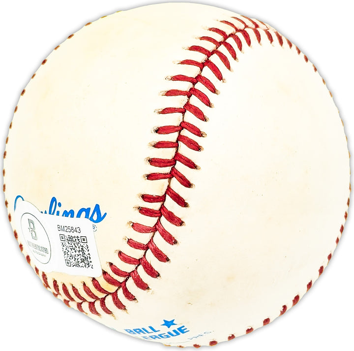 Jim Brosnan Signed AL Baseball Cincinnati Reds, Chicago Cubs Beckett #BM25843