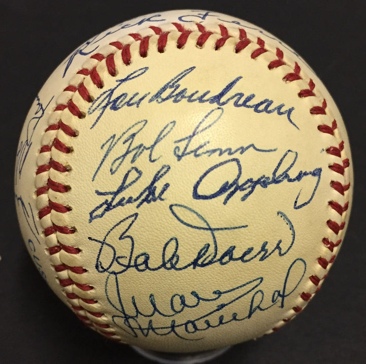 HOF 16 Auto Signed Baseball Duke Snider Bob Gibson Juan Marichal Spahn COA CBM