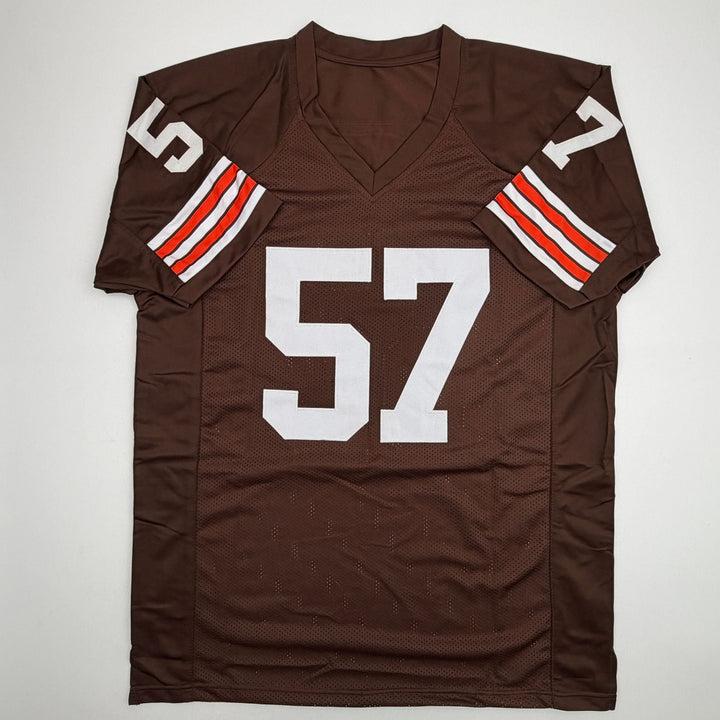 Autographed/Signed Clay Matthews Jr Cleveland Brown Jersey Beckett BAS COA