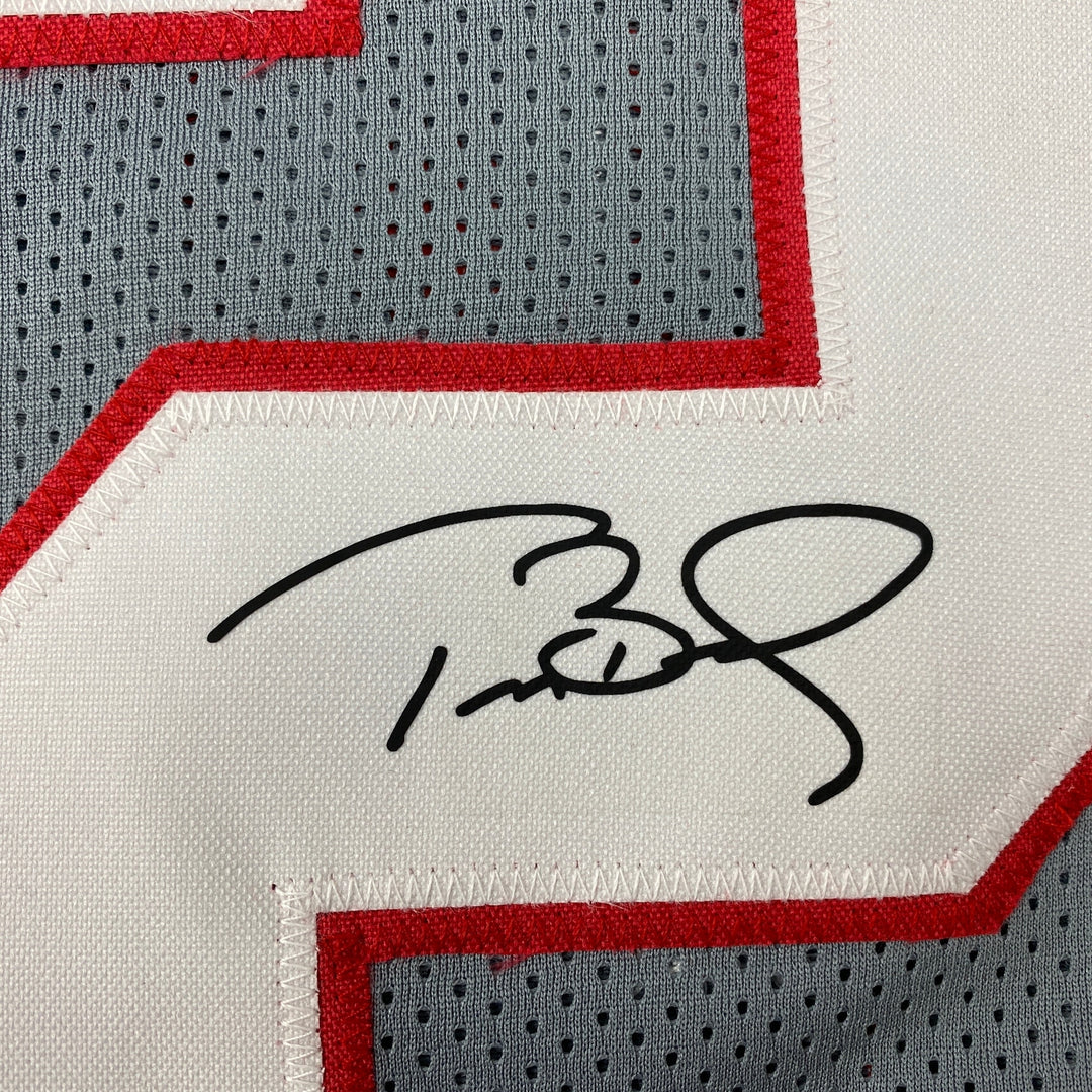 Facsimile Autographed Tom Brady Tampa Bay Pewter Reprint Jersey Size Men's XL