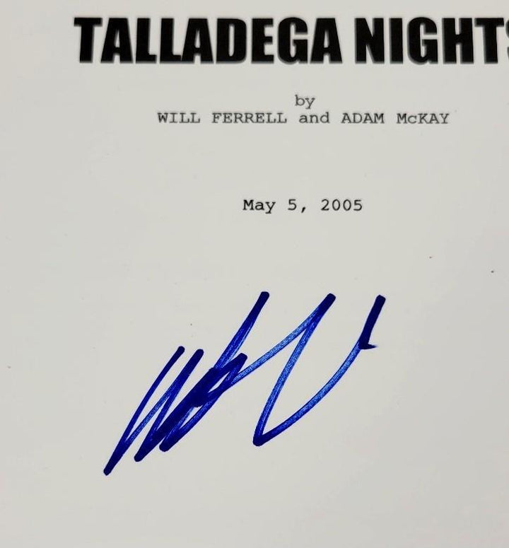Will Ferrell signed Talladega Nights Full Movie Script autograph ~ Beckett BAS