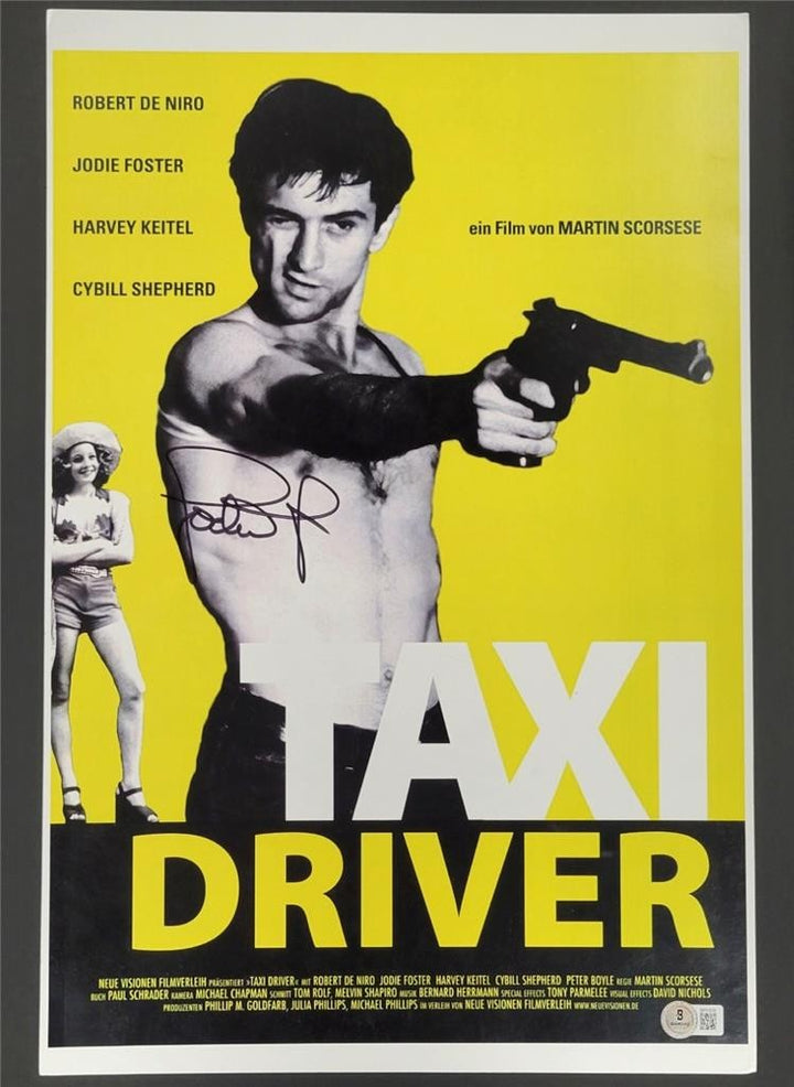 Jodie Foster signed Driver 12x18 photo poster autograph ~ Beckett BAS