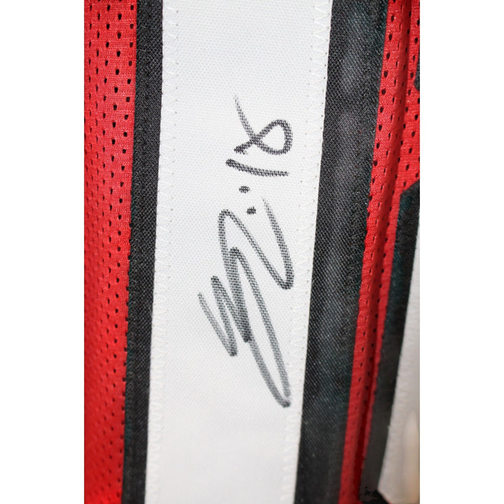 Eddie Pineiro Autographed Pro Style Sz XL Red Jersey Beckett Witness 57256