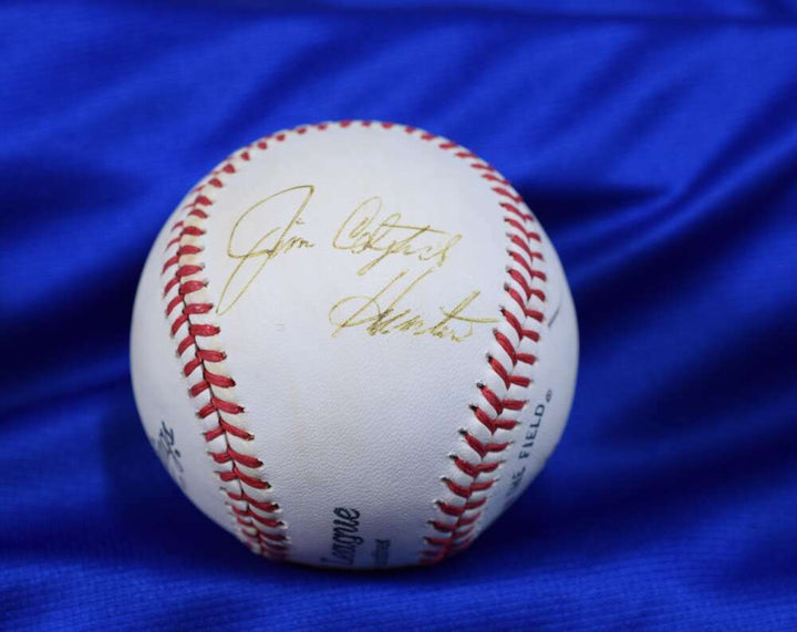 Jim Catfish Hunter JSA Coa Autograph League Signed BasebaLL