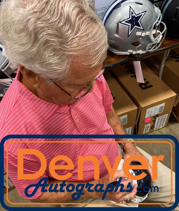 Dick Vermiel Autographed St Louis Rams Spd TB Mini Helmet Beckett 40645