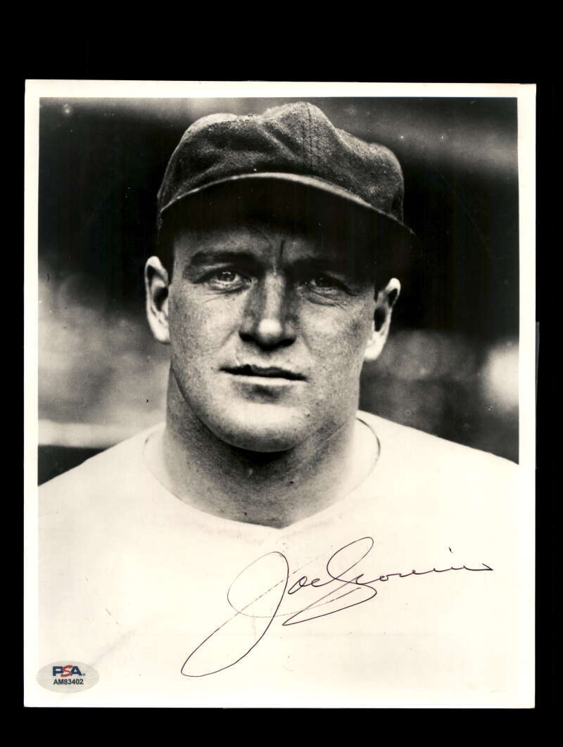 Joe Cronin PSA DNA Signed  8x10 Photo Autograph