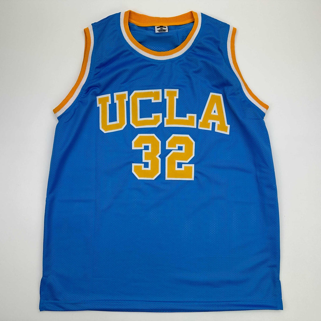 Facsimile Autographed Bill Walton UCLA Blue Reprint Jersey Size Men's XL