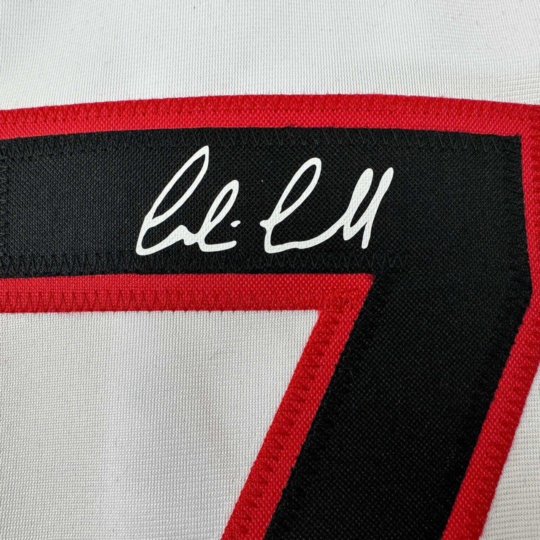 Facsimile Autographed Corbin Carroll Arizona White Reprint Jersey Size Men's XL