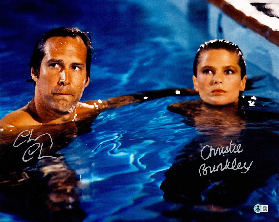 Chevy Chase & Christie Brinkley Auto 16x20 Photo Vacation Clark Griswold Beckett