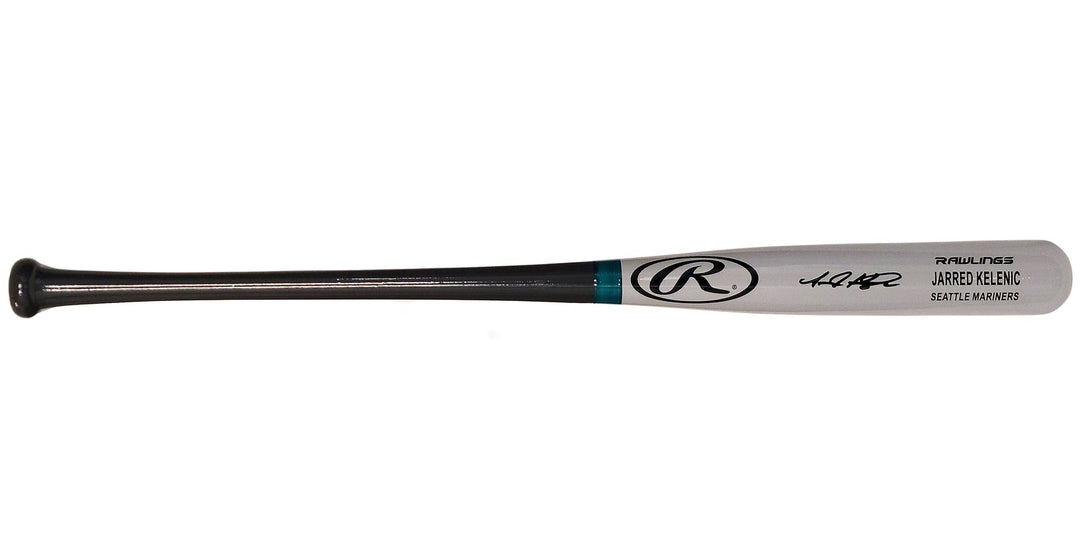 Jarred Kelenic Signed Gray Rawlings Game Model Bat Seattle Mariners Beckett
