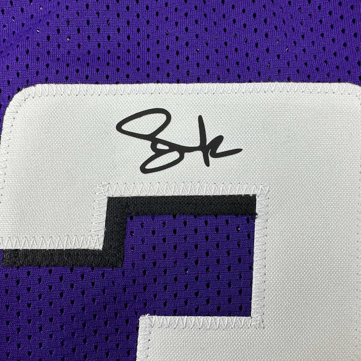 Facsimile Autographed Steve Nash Phoenix Purple Reprint Auto Jersey Men's XL