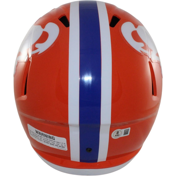 Patrick Surtain Autographed Denver Broncos F/S TB Helmet Beckett Witness 56410