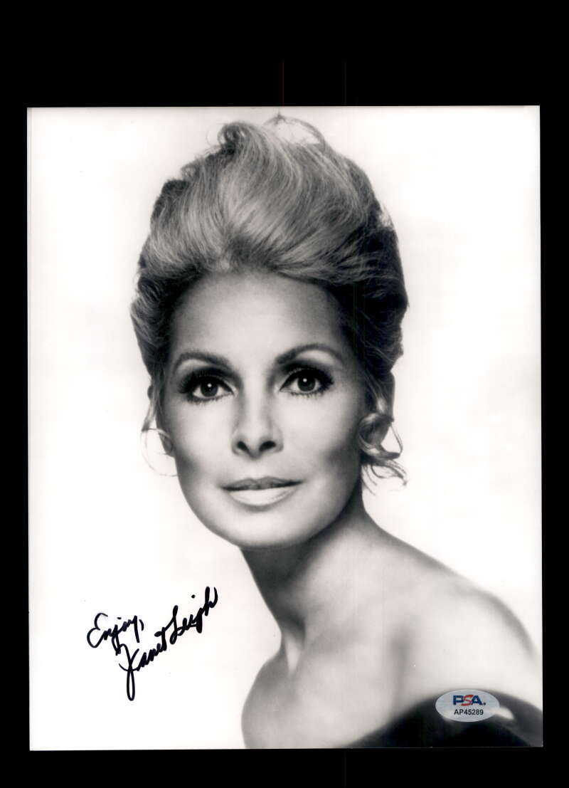 Janet Leigh PSA DNA Signed 8x10 Photo Autograph