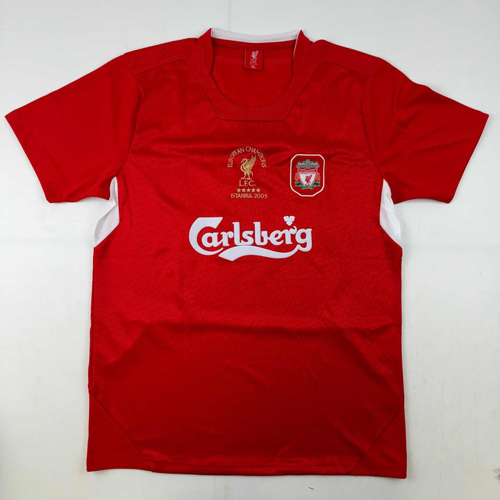 Autographed/Signed Kenny Dalglish Liverpool Red Carlsberg Jersey Beckett