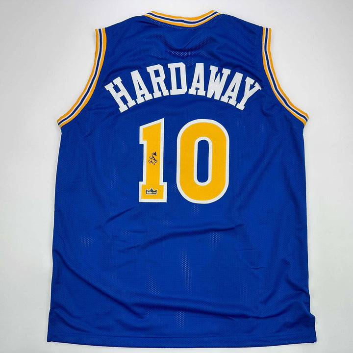 Facsimile Autographed Tim Hardaway Golden State Blue Reprint Jersey Size Mens XL