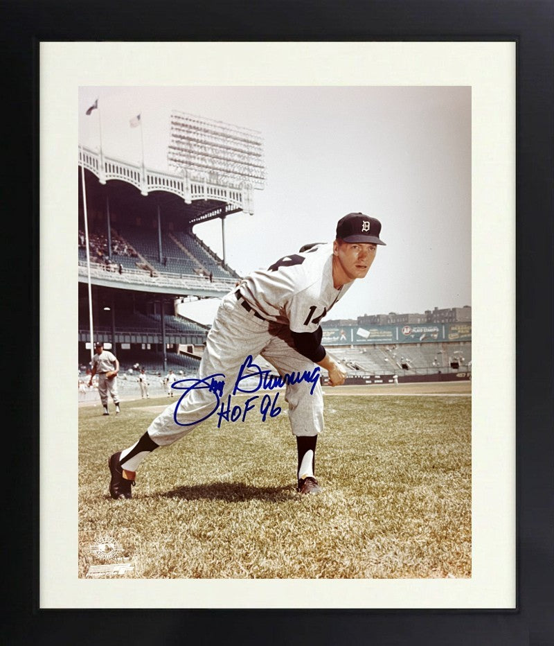 Jim Bunning signed Detroit Tigers MLB Licensed 8x10 Photo HOF 96 Framed- COA/HOF