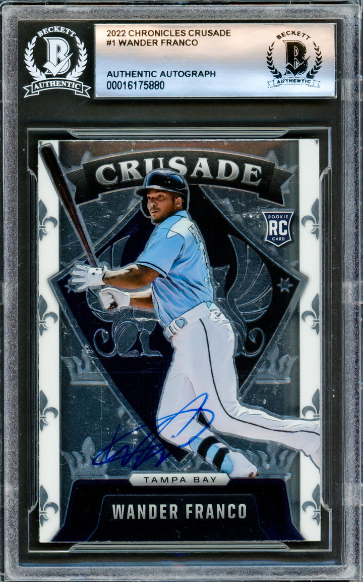 Wander Franco Autographed 2022 Panini Chronicles Crusade RC Beckett 16175880