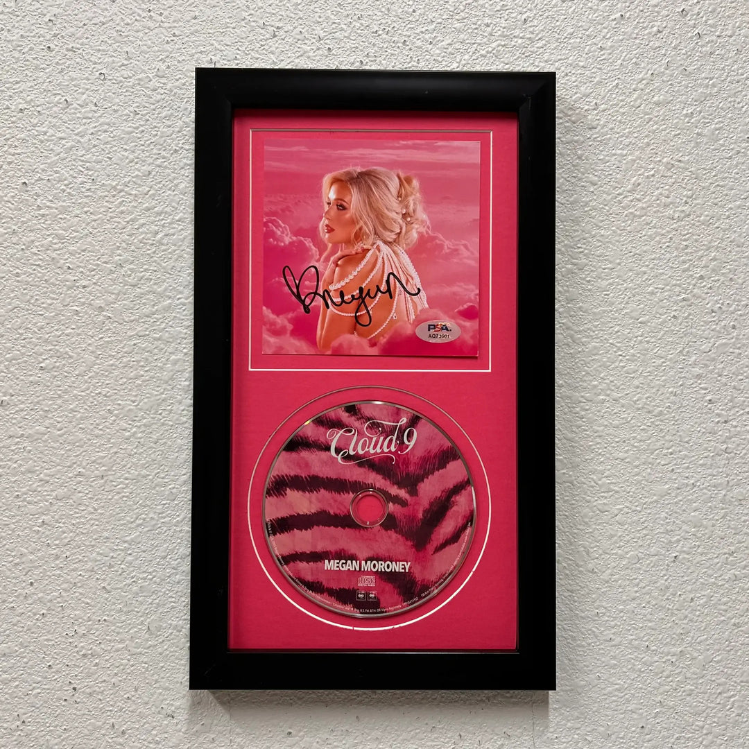 Megan Moroney Signed Framed Display Vinyl Cover Cloud 9 PSA Auth