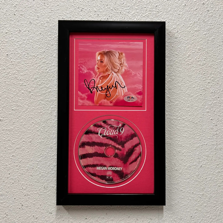 Megan Moroney Signed Framed Display Vinyl Cover Cloud 9 PSA Auth