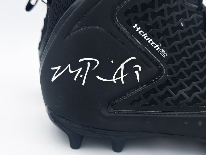 Michael Penix Jr Auto Black Under Armour Team Fierce MC Cleats Falcons Size 12