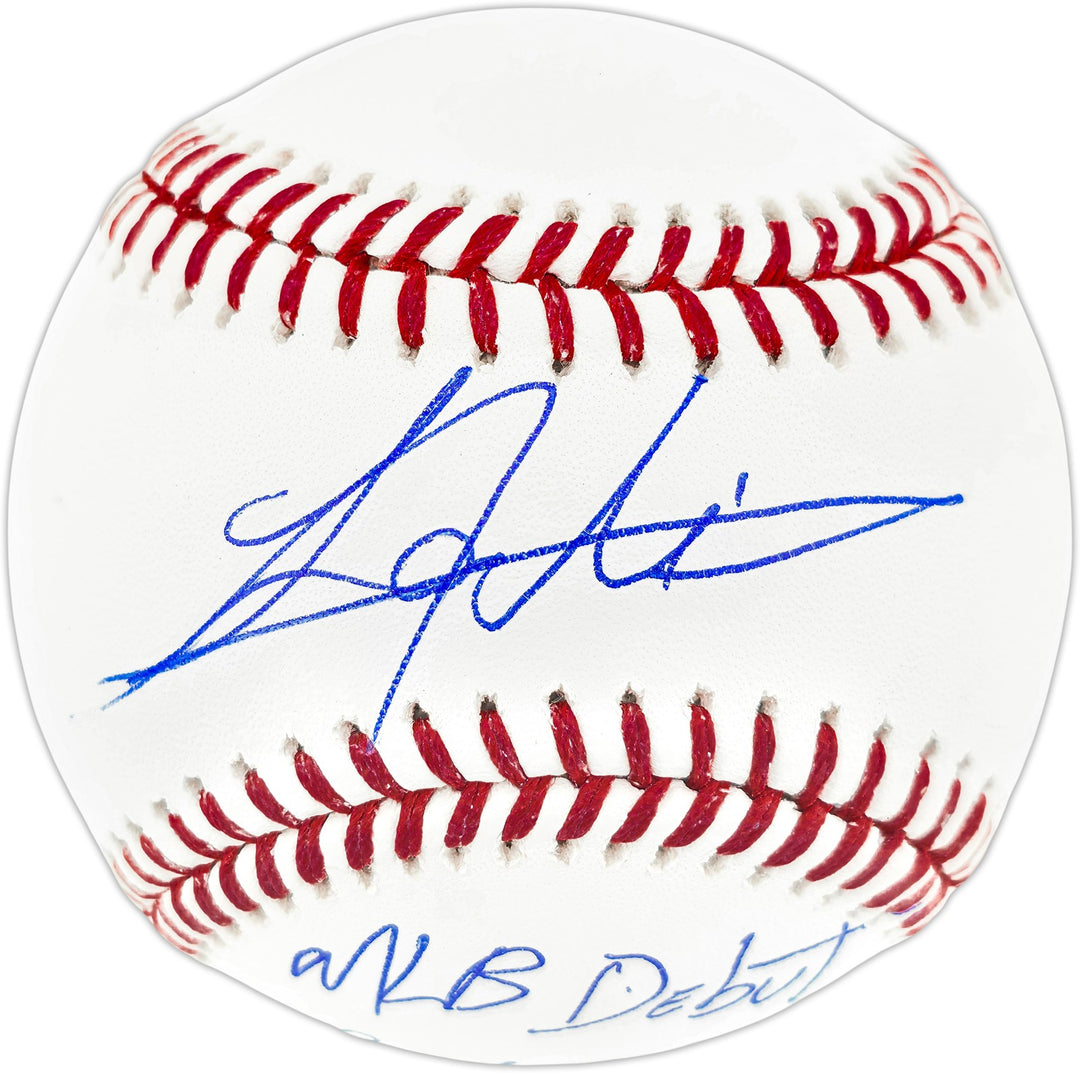 Lazaro Montes Signed Official MLB Baseball Mariners "MLB Debut 9-1-26" MCS Holo