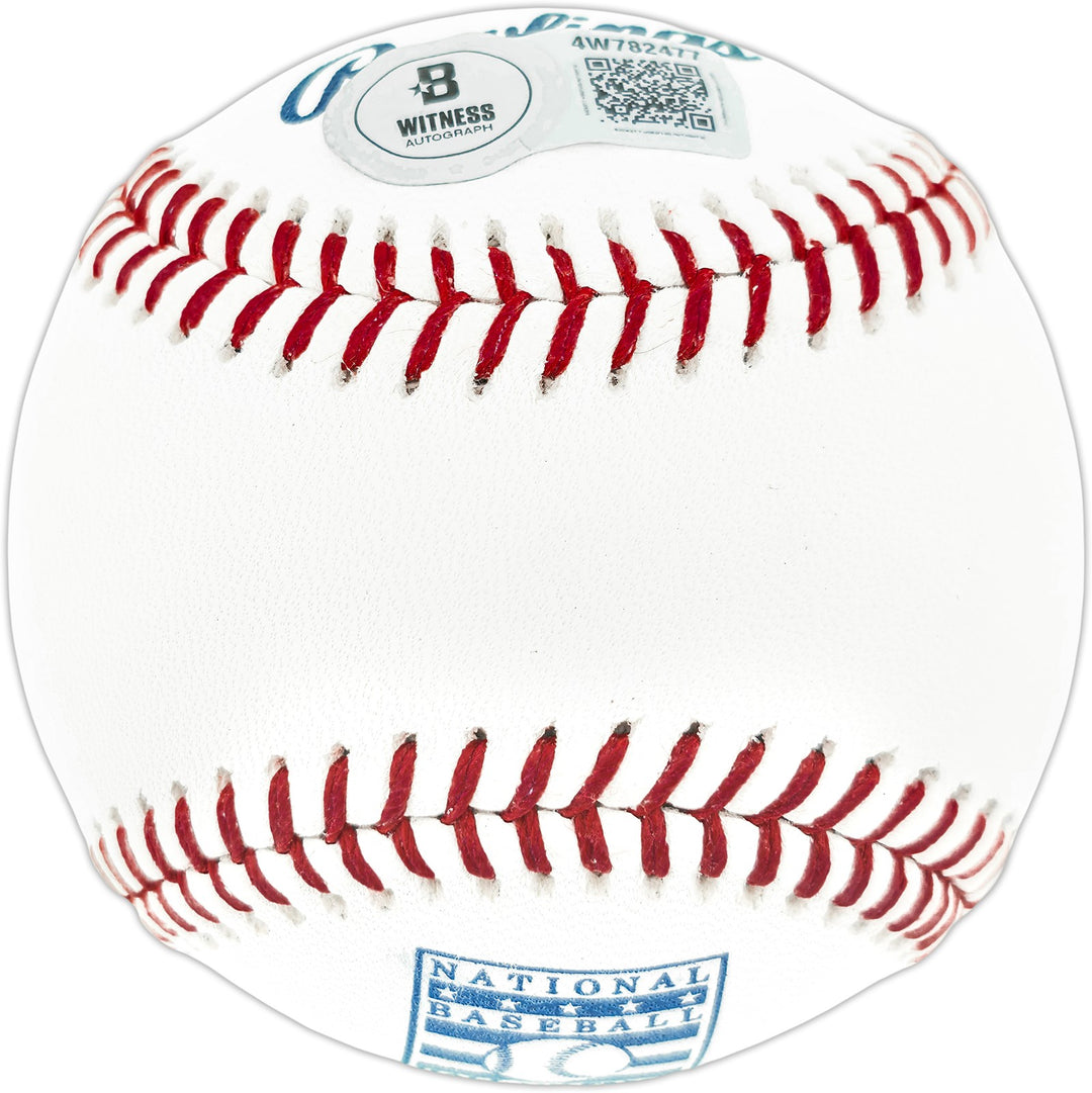 Fred McGriff Signed Official HOF HOF Logo Baseball Braves Beckett Witness