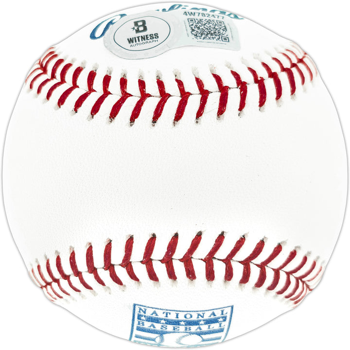 Fred McGriff Signed Official HOF HOF Logo Baseball Braves Beckett Witness
