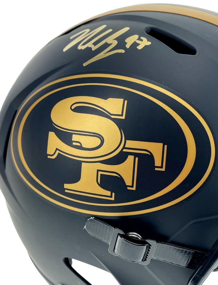 Nick Bosa Autographed San Francisco 49ers F/S Speed Eclipse Helmet BAS Signed