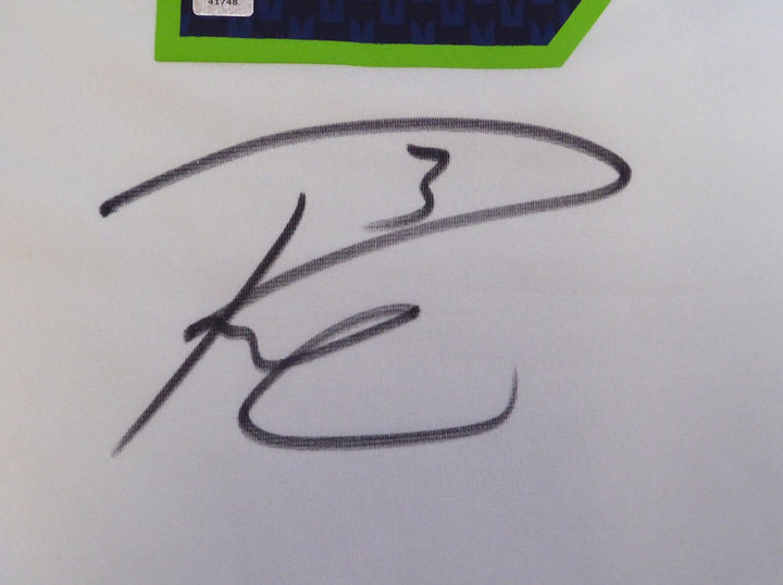 Seattle Seahawks Russell Wilson Signed White Nike Jersey Size XXL RW Holo