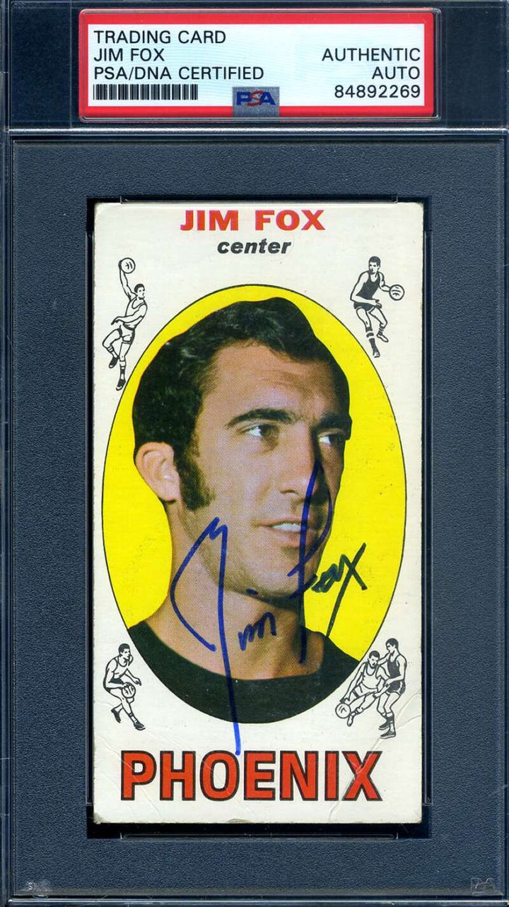 Jim Fox PSA DNA Signed 1969 Topps Rookie Autograph