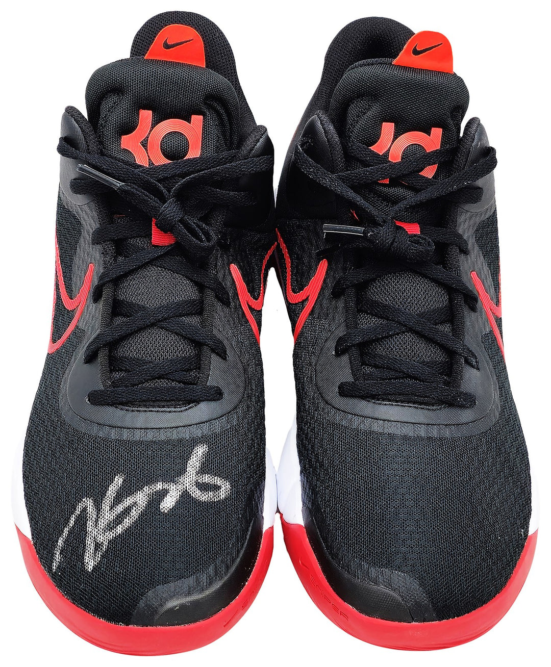 Kevin Durant Signed Black & Red Nike KD Trey IX Shoes Size 14 Box Beckett