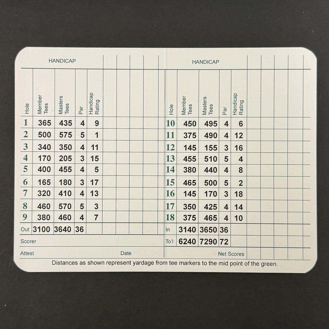 Wyndham Clark Signed Golf Masters Golf Scorecards PSA Autographed
