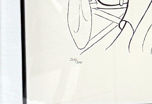 Al Hirschfeld Signed Misfits 21x27 Lithograph Framed-Monroe, Gable, Wallach /300