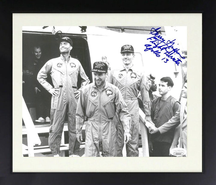 Gerald (Gerry) Griffin signed Apollo 13 Flight Director 8x10 Photo Framed - JSA