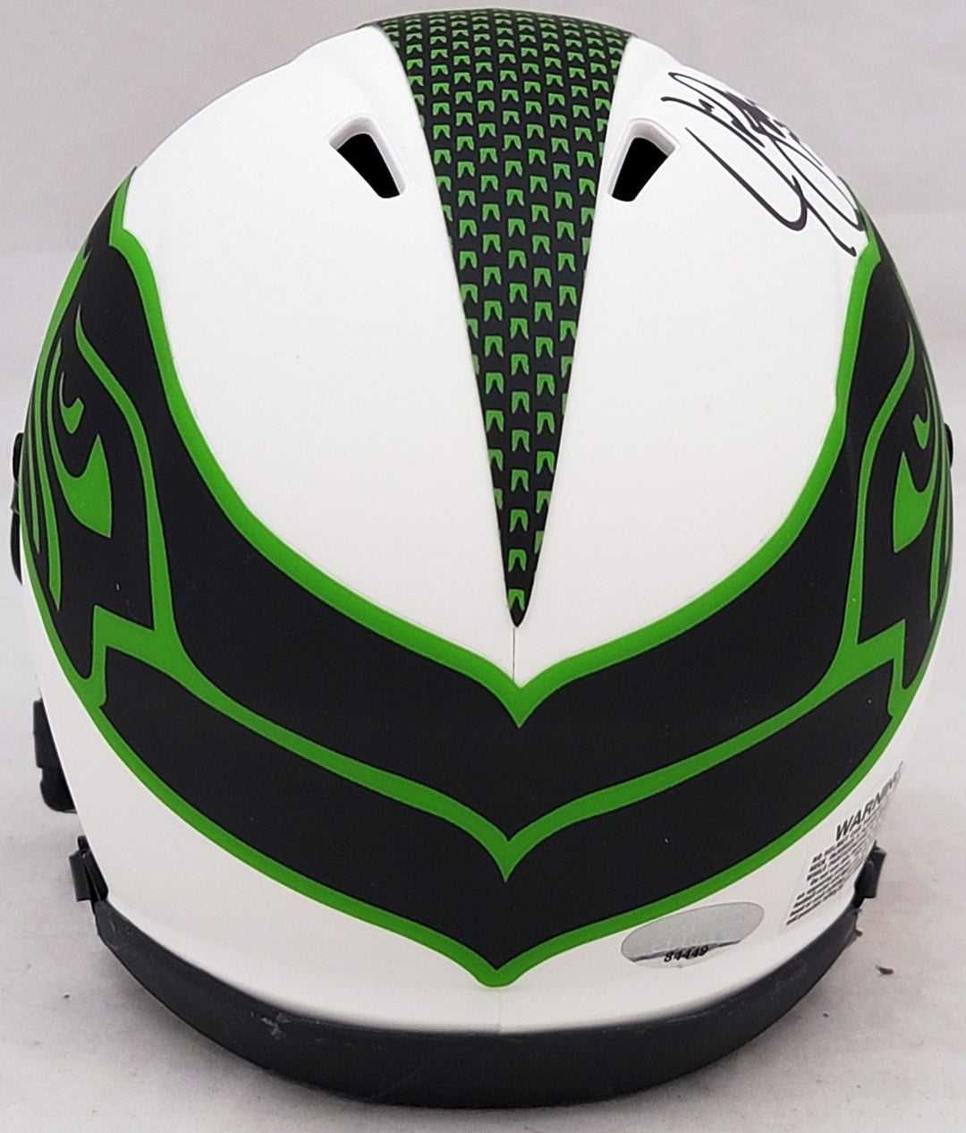 Jim Zorn Signed Seattle Seahawks Lunar Eclipse White Speed Mini Helmet MCS Holo