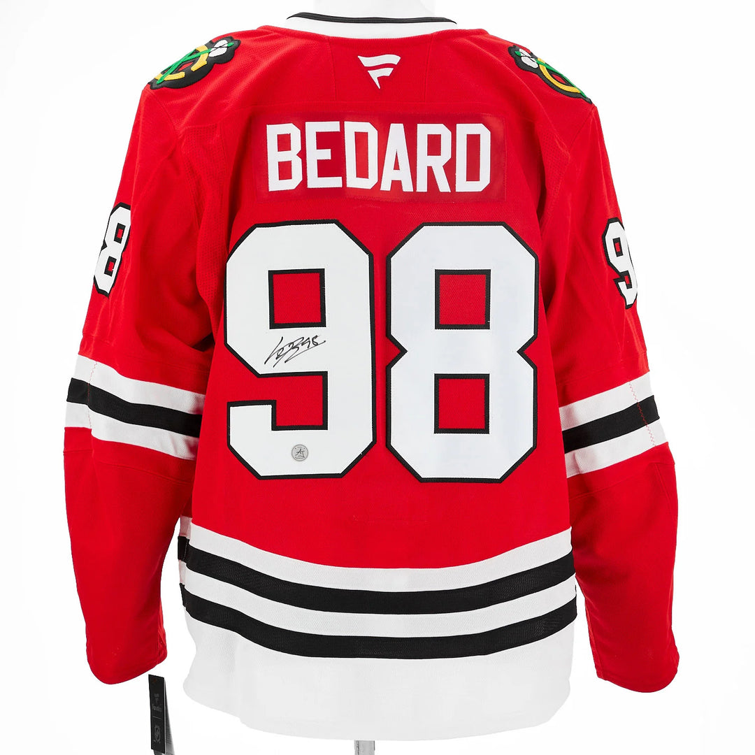 Connor Bedard Signed Chicago Blackhawks Fanatics On Ice Authentic Jersey