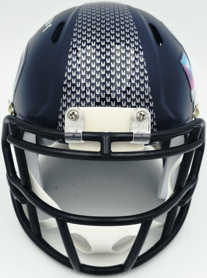 Josh Jobe Signed Seahawks Blue SB LX Champions Logo Speed Mini Helmet MCS Holo