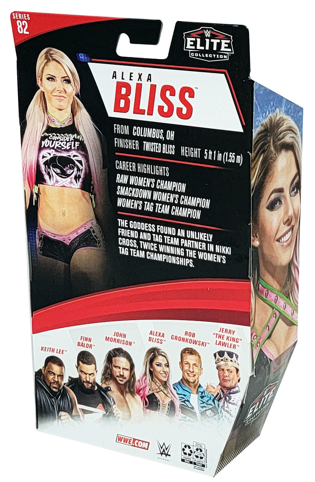 Alexa Bliss Auto WWE Elite Collection #82 Action Figure "5 Feet Of Fury" Beckett