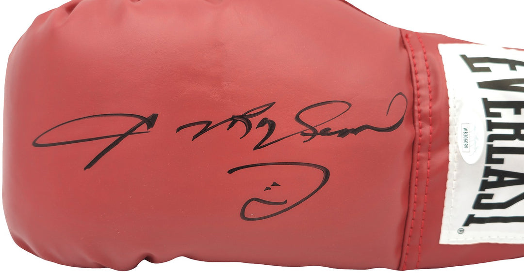 Sugar Ray Leonard Signed Red Everlast Glove Left Handed LH JSA