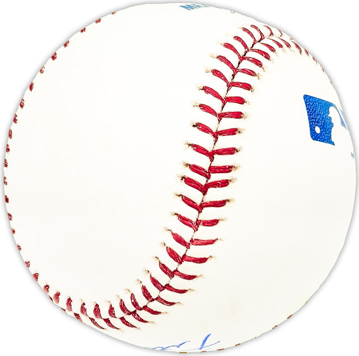 Pete Lovrich Signed Official MLB Baseball KC A's Beckett BAS QR #BM25312