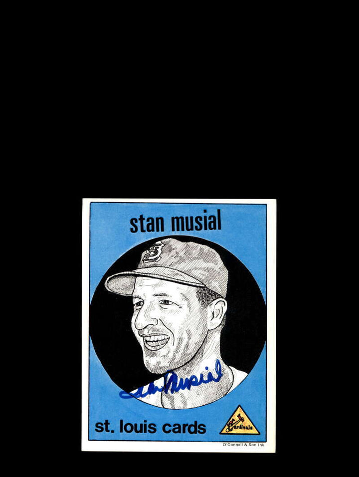 Stan Musial PSA DNA Coa Signed 5x7 1983 O'Connell Son Ink Autograph