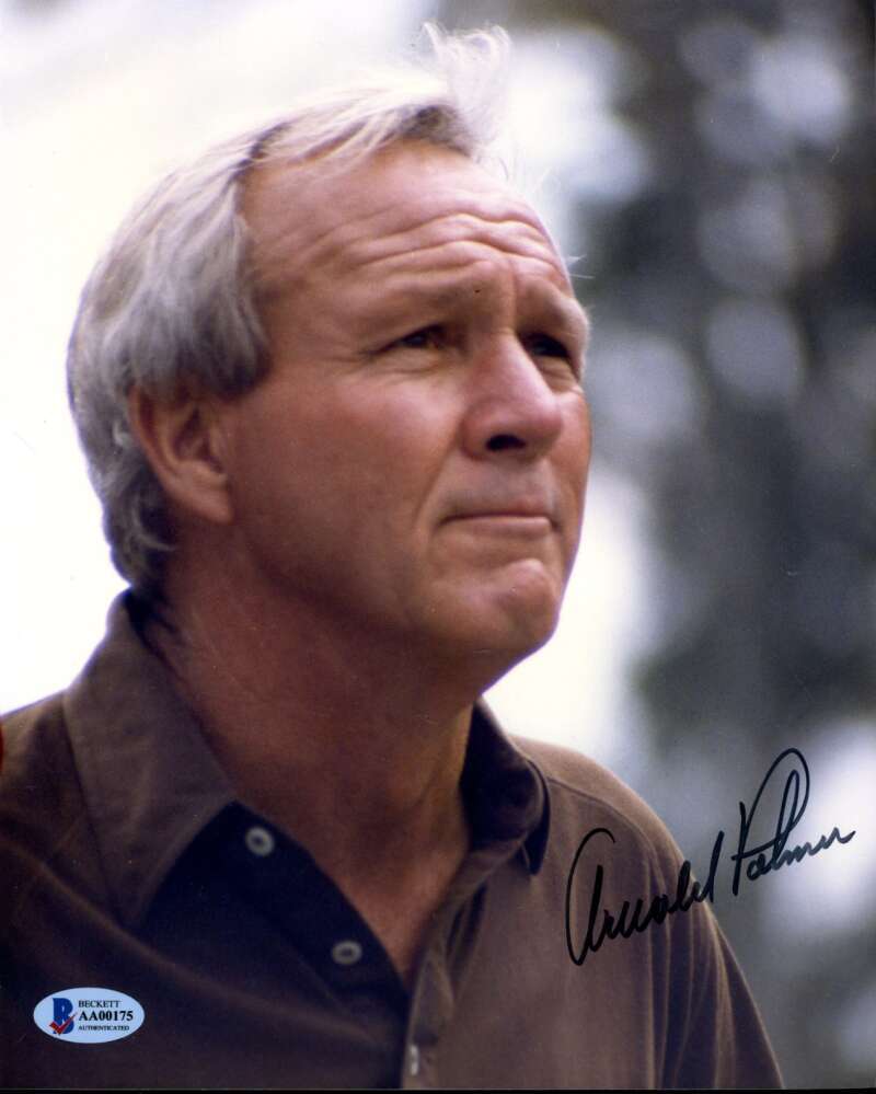 Arnold Palmer Beckett Signed 8x10 Photo Autograph