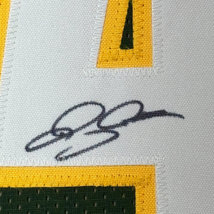 Framed Autographed/Signed Ray Allen 33x42 Seattle Green Jersey Beckett COA