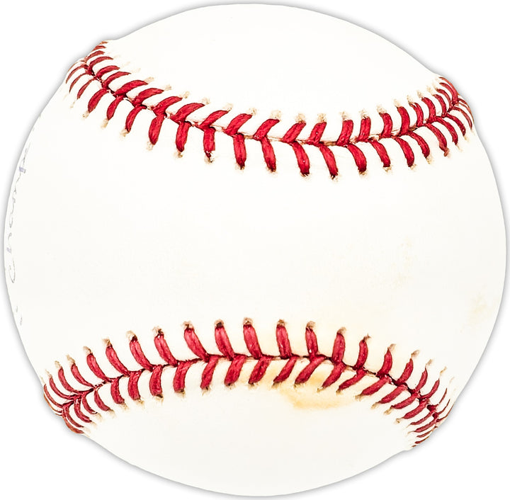 Mickey Rivers Autographed 1978 WS Baseball Yankees Champs Beckett BM25597
