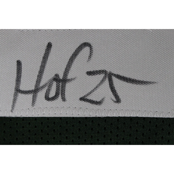 Sterling Sharpe Autographed/Signed Pro Style XL Green Jersey HOF Beckett W 53871