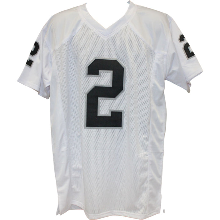 Ashton Jeanty Autographed/Signed Pro Style XL White Jersey Beckett Witness 53209