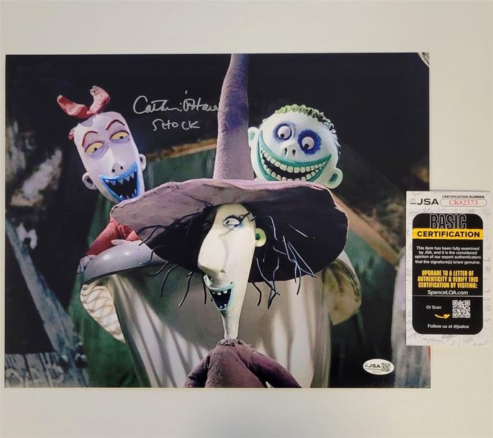 Catherine O'Hara signed "Shock" Nightmare Before Christmas 11x14 Photo auto JSA