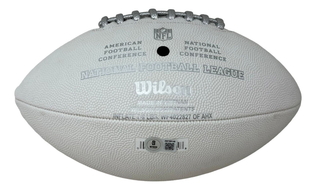 Hines Ward Signed Pittsburgh Steelers Wilson NFL Team Series Football BAS