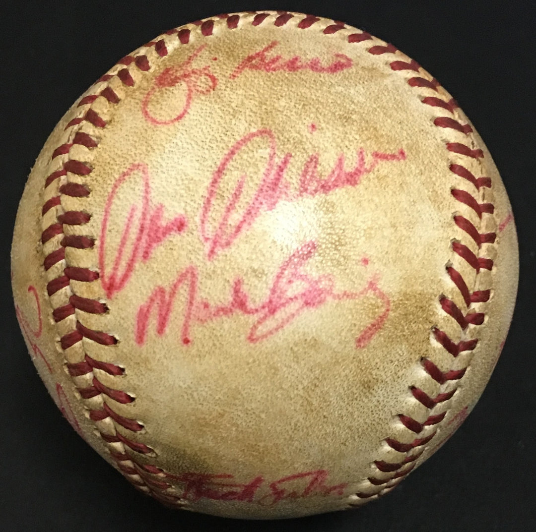 1988 Houston Astros team signed baseball 13 auto Yogi Berra Mike Scott CBM COA